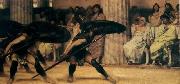 Sir Lawrence Alma-Tadema,OM.RA,RWS A Pyrrhic Dance Sir Lawrence Alma-Tadema Sweden oil painting artist